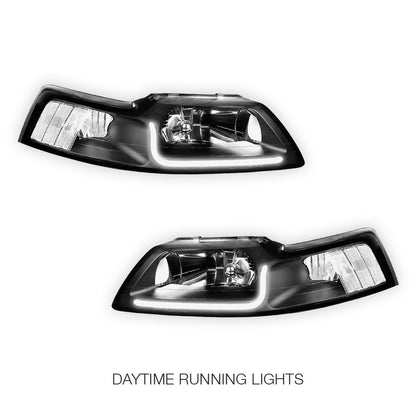 Ford Mustang (1999 - 2004) LED DRL Corner Headlights LH + RH