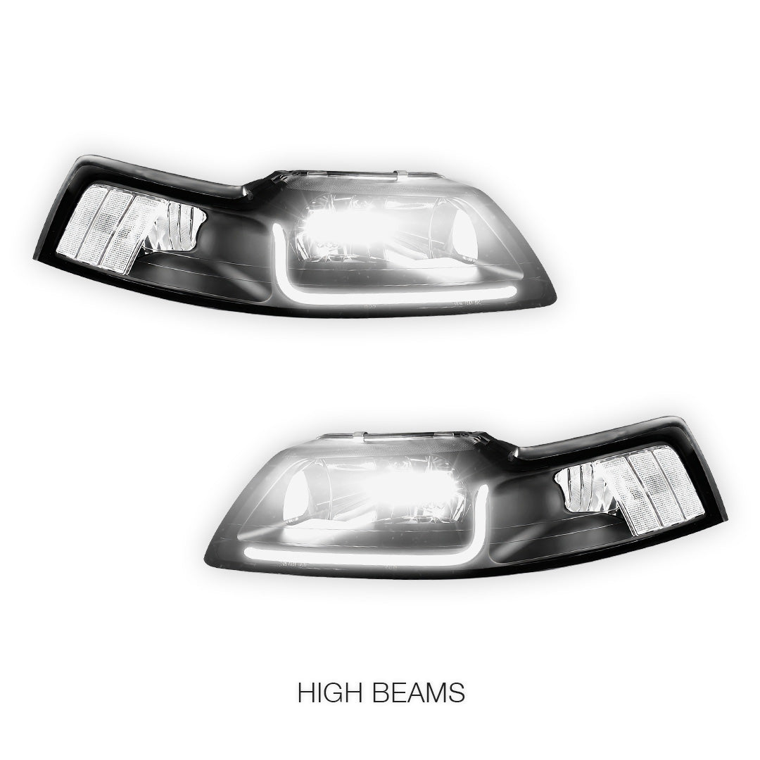Ford Mustang (1999 - 2004) LED DRL Corner Headlights LH + RH
