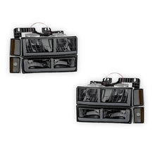 Chevrolet C3500 Silverado (1988 - 1993) F-LED DRL Replacement Headlights LH + RH