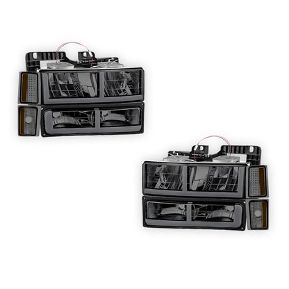 Chevrolet C3500 Silverado (1988 - 1993) F-LED DRL Replacement Headlights LH + RH