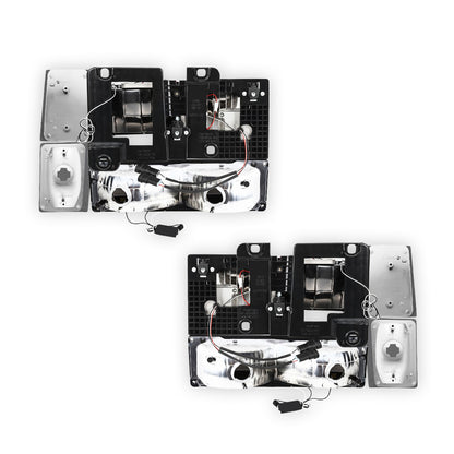 Chevrolet K2500 Cheyenne / Scottsdale / Silverado (1988 - 1993) F-LED DRL Replacement Headlights LH + RH