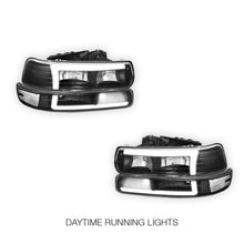 Chevrolet Silverado 3500 LS / LT (2001 - 2002) L-Pattern 3D LED DRL Headlights LH + RH