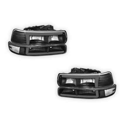 Chevrolet Suburban 1500 LT / Z71 / LTZ (2000 - 2006) L-Pattern 3D LED DRL Headlights LH + RH