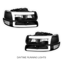 Chevrolet Tahoe LT, Z71 / LTZ (2000 - 2006) L-Pattern 3D LED DRL Headlights LH + RH