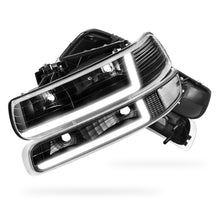 Chevrolet Silverado 1500 LS / LT / SS (1999 - 2002) Dual LED L-Pattern Switchback Headlights LH + RH