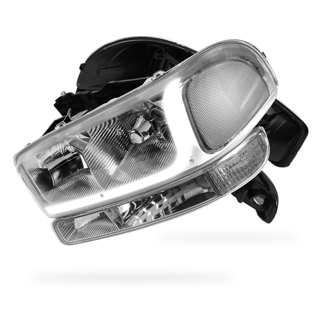 GMC Sierra 1500 SLE / SLE2 / SLT (1999 - 2007) LED DRL Headlights LH + RH