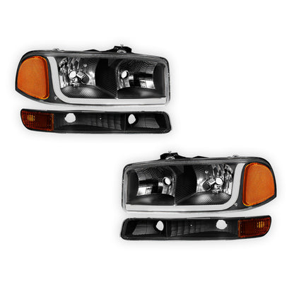 GMC Sierra 1500 HD SLE / SLT (2001 - 2007) LED DRL Headlights LH + RH