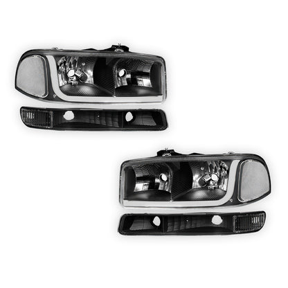 GMC Sierra 1500 HD SLE / SLT (2001 - 2007) LED DRL Headlights LH + RH