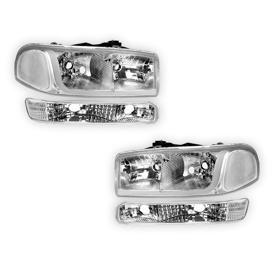GMC Sierra 1500 HD SLE / SLT (2001 - 2007) LED DRL Headlights LH + RH