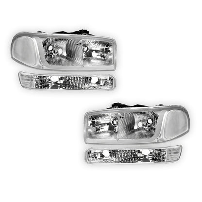 GMC Sierra 1500 HD SLE / SLT (2001 - 2007) LED DRL Headlights LH + RH