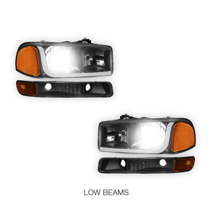 GMC Sierra 2500 HD SL / SLE / SLT (2001 - 2007) LED DRL Headlights LH + RH
