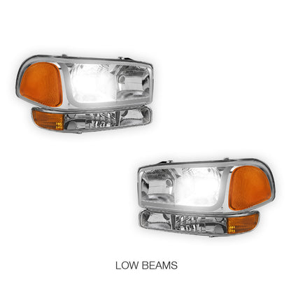 GMC Sierra 2500 HD SL / SLE / SLT (2001 - 2007) LED DRL Headlights LH + RH