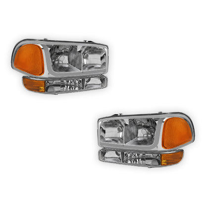 GMC Sierra 2500 HD SL / SLE / SLT (2001 - 2007) LED DRL Headlights LH + RH