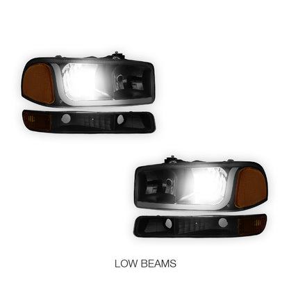 GMC Sierra 2500 HD SL / SLE / SLT (2001 - 2007) LED DRL Headlights LH + RH