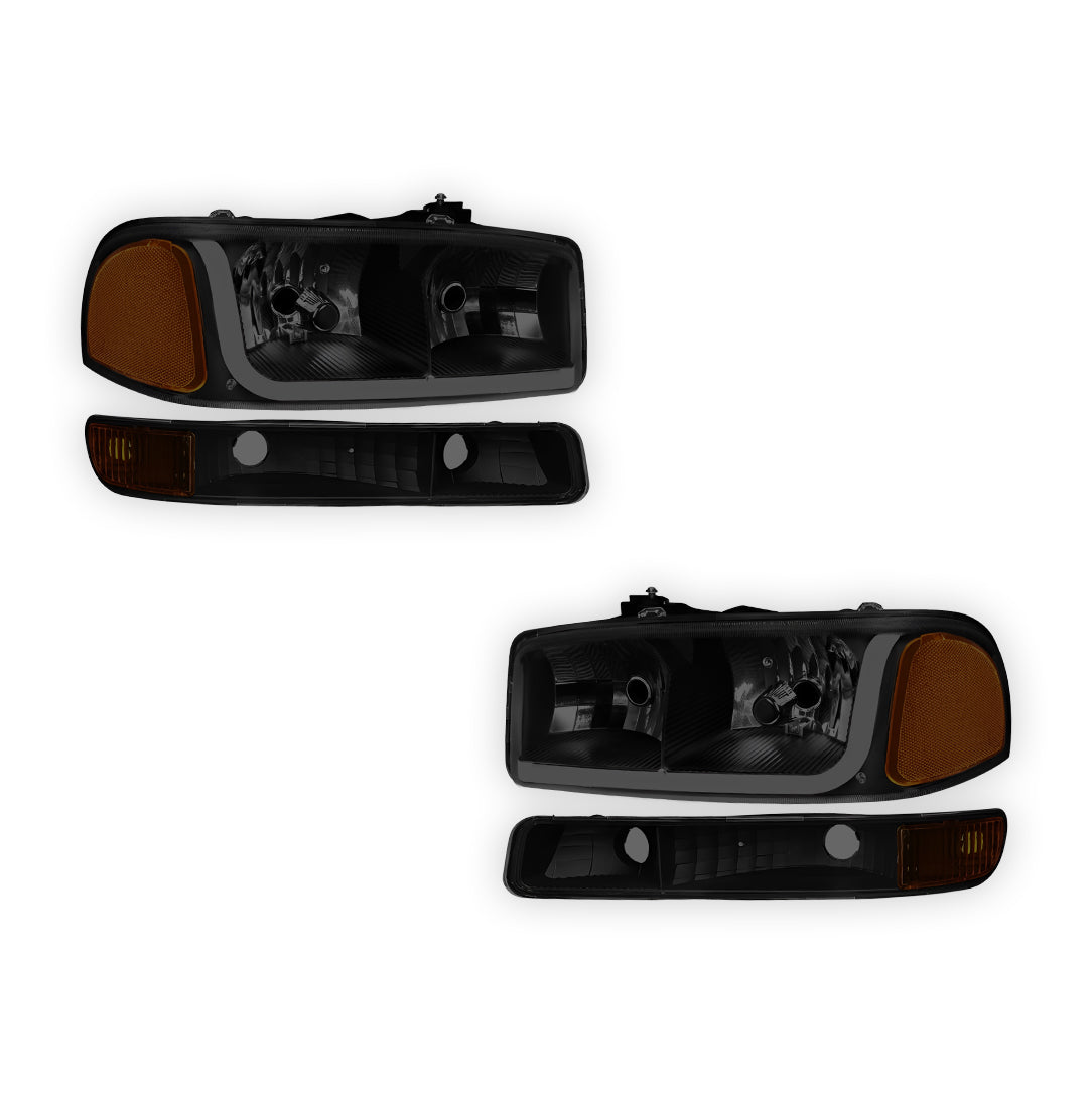 GMC Sierra 2500 HD SL / SLE / SLT (2001 - 2007) LED DRL Headlights LH + RH