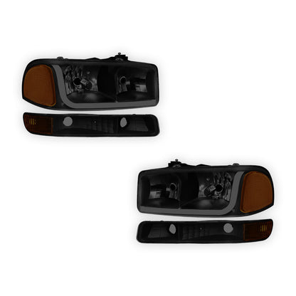 GMC Sierra 2500 HD SL / SLE / SLT (2001 - 2007) LED DRL Headlights LH + RH
