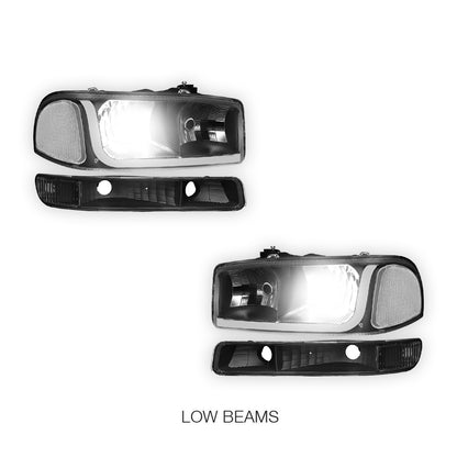 GMC Sierra 2500 HD SL / SLE / SLT (2001 - 2007) LED DRL Headlights LH + RH