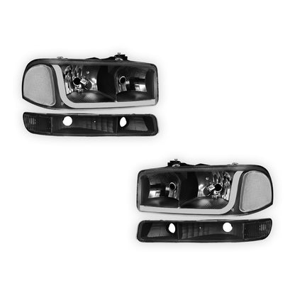 GMC Sierra 2500 HD SL / SLE / SLT (2001 - 2007) LED DRL Headlights LH + RH