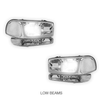 GMC Sierra 2500 HD SL / SLE / SLT (2001 - 2007) LED DRL Headlights LH + RH