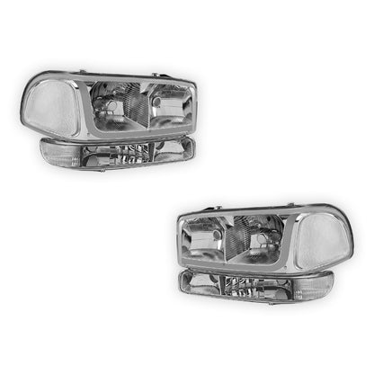 GMC Sierra 2500 HD SL / SLE / SLT (2001 - 2007) LED DRL Headlights LH + RH