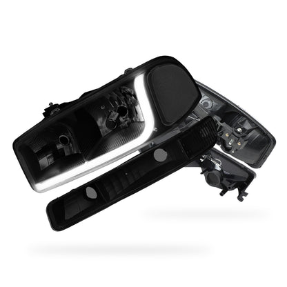 GMC Sierra 2500 HD SL / SLE / SLT (2001 - 2007) LED DRL Headlights LH + RH
