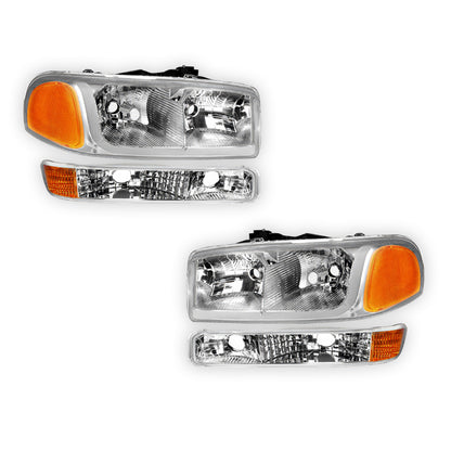 GMC Sierra 3500 SL / SLE / SLT (2001 - 2007) LED DRL Headlights LH + RH