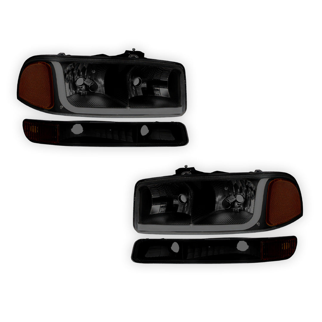 GMC Sierra 3500 SL / SLE / SLT (2001 - 2007) LED DRL Headlights LH + RH