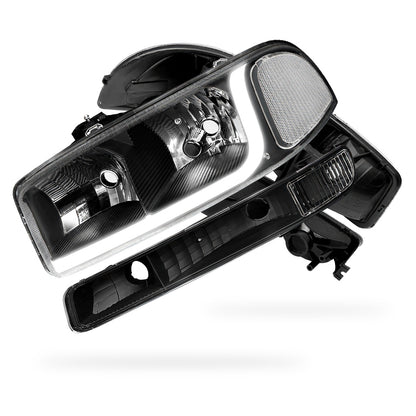 GMC Sierra 3500 SL / SLE / SLT (2001 - 2007) LED DRL Headlights LH + RH