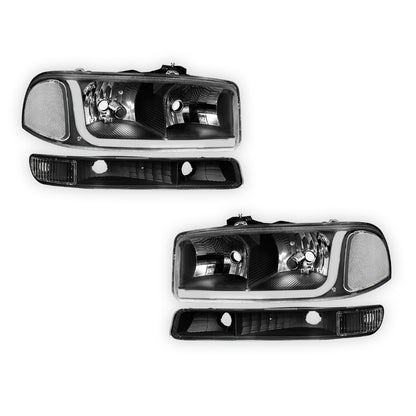 GMC Sierra 3500 SL / SLE / SLT (2001 - 2007) LED DRL Headlights LH + RH