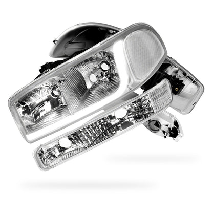 GMC Sierra 3500 SL / SLE / SLT (2001 - 2007) LED DRL Headlights LH + RH