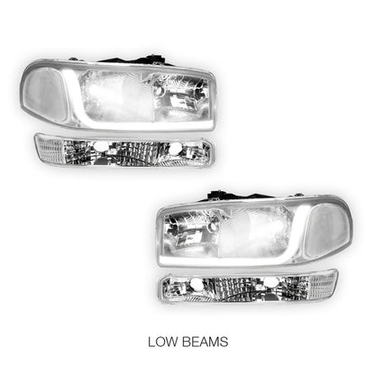 GMC Sierra 3500 SL / SLE / SLT (2001 - 2007) LED DRL Headlights LH + RH