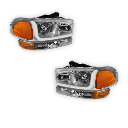 GMC Yukon XL 1500 SLE / SLT (2000 - 2006) LED DRL Headlights LH + RH