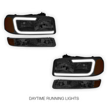 GMC Sierra 2500 HD SL / SLE / SLT (2001 - 2007) Pair LED DRL Headlights LH + RH
