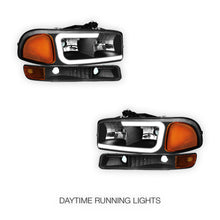 GMC Yukon XL 1500 SLE / SLT (2000 - 2006) Pair LED DRL Headlights LH + RH