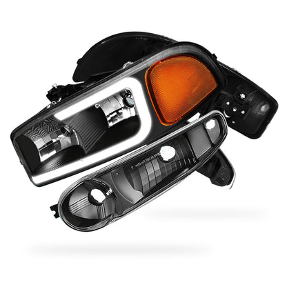 GMC Yukon SL / SLE / SLT (2000 - 2006) LED DRL Headlights LH + RH