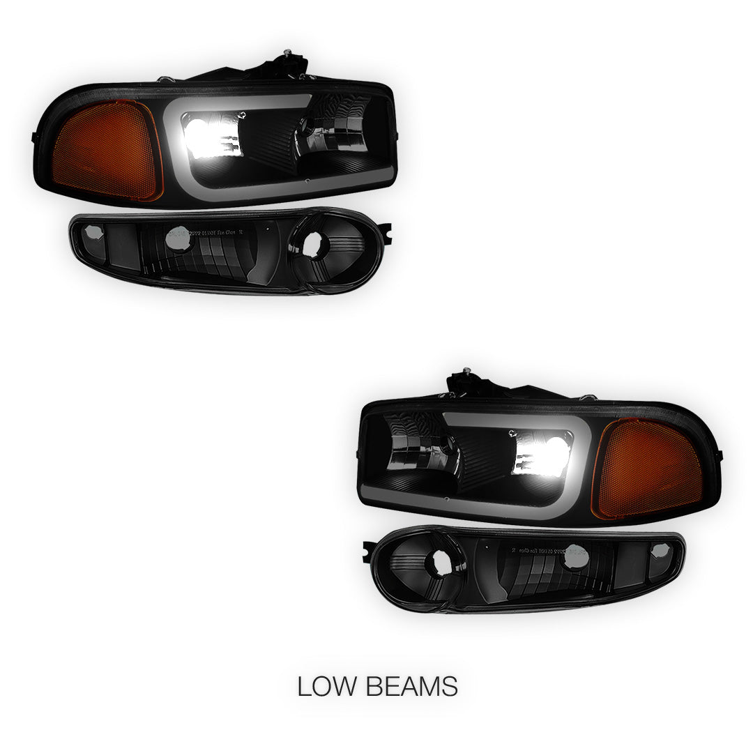 GMC Yukon SL / SLE / SLT (2000 - 2006) LED DRL Headlights LH + RH