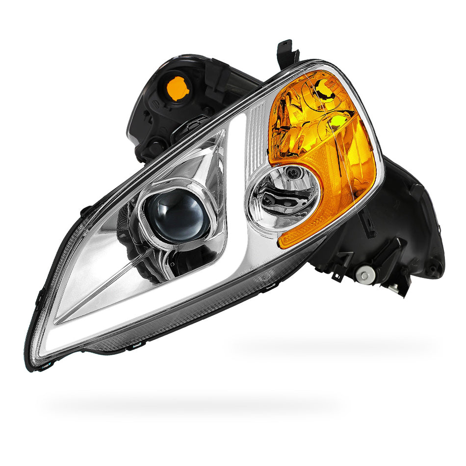 Honda Civic 7th Gen. (2001 - 2003) L-Style LED 3D Light Bar Projector Headlights LH + RH