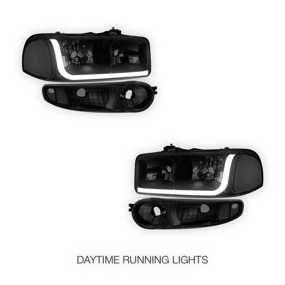 GMC Sierra 1500 Classic (2007) LED DRL Headlights LH + RH