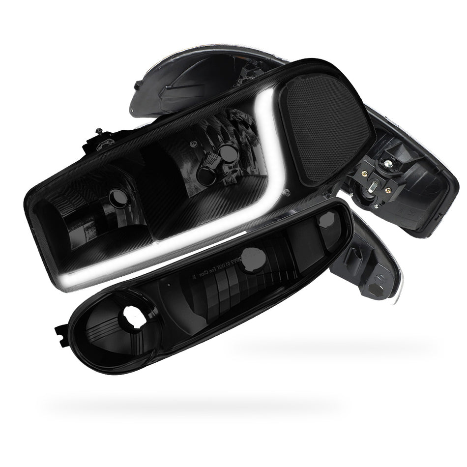 GMC Sierra 1500 Classic (2007) LED DRL Headlights LH + RH