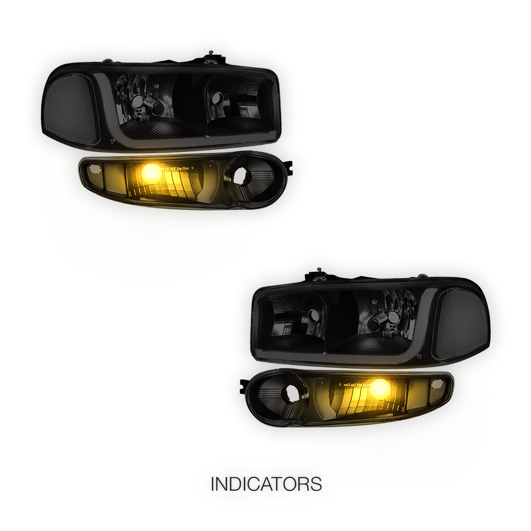 GMC Sierra 1500 Classic (2007) LED DRL Headlights LH + RH