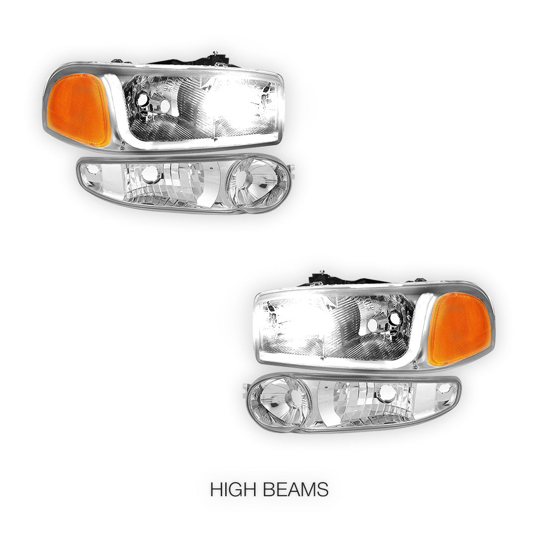 GMC Sierra 1500 Classic (2007) LED DRL Headlights LH + RH