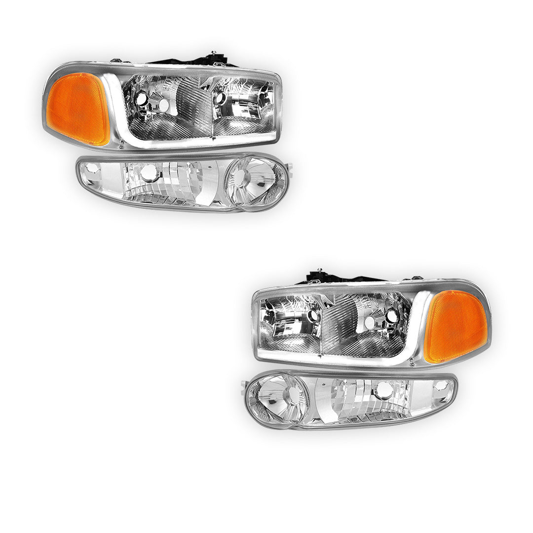 GMC Sierra 1500 Classic (2007) LED DRL Headlights LH + RH