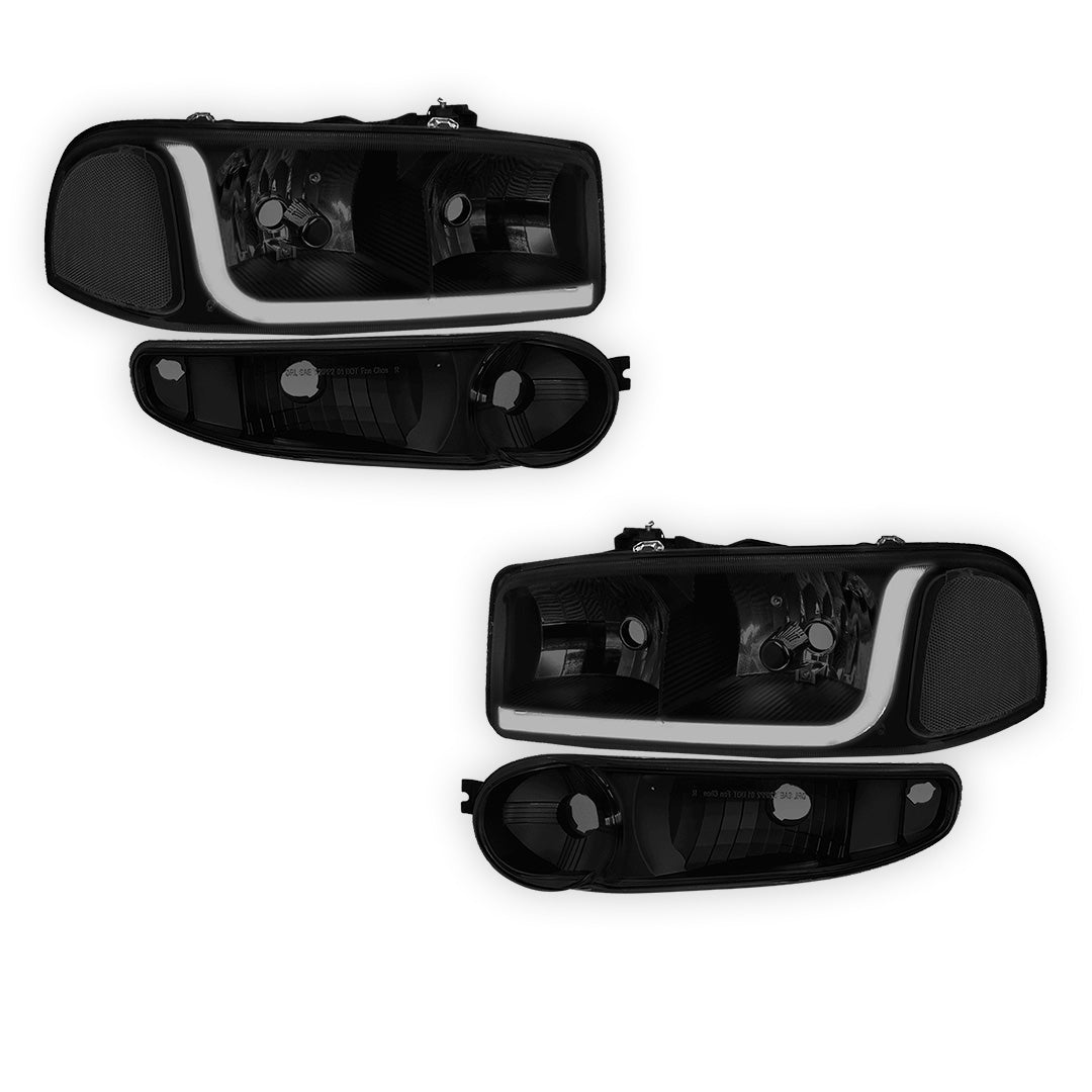 GMC Yukon XL 1500 SLE / SLT (2001 - 2006) LED DRL Headlights LH + RH