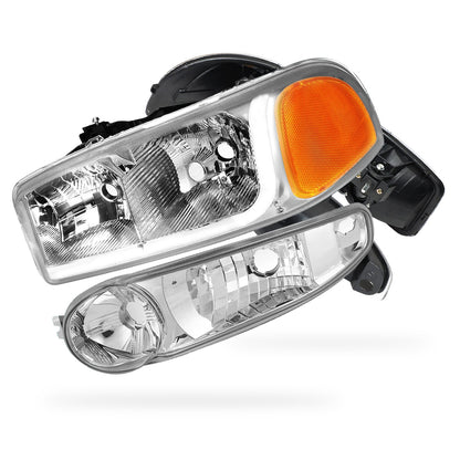 GMC Yukon XL 1500 SLE / SLT (2001 - 2006) LED DRL Headlights LH + RH