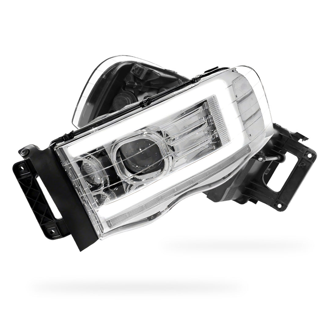 Dodge RAM 3500 (2002 - 2005) LED DRL Sequential Turn Signal Projector Headlights LH + RH