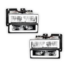 Chevrolet C1500 Cheyenne / Scottsdale / Silverado (1988 - 1999) Square-LED DRL Replacement Headlights LH + RH