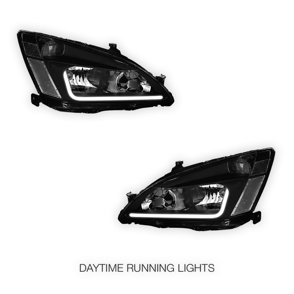 Honda Accord 7th Gen. (2003 - 2007) Corner LED DRL Headlights LH + RH