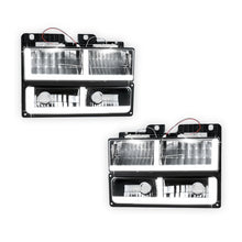 Chevrolet C1500 Suburban LS / LT (1992 - 1999) F-LED DRL Replacement Headlights LH + RH