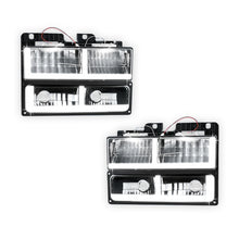 Chevrolet K2500 Suburban LS / LT (1992 - 1999) F-LED DRL Replacement Headlights LH + RH