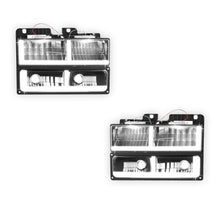 GMC C2500 Suburban SLE / SLT (1992 - 1999) F-LED DRL Replacement Headlights LH + RH